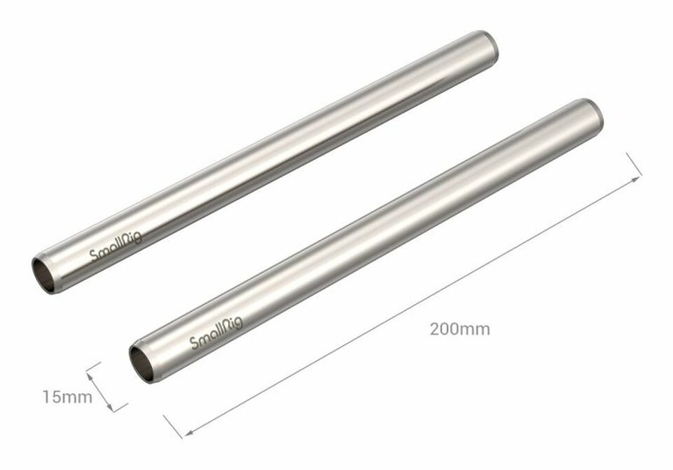 15mm palica iz nerjavečega jekla - 20cm 8″ (2 kosa)
