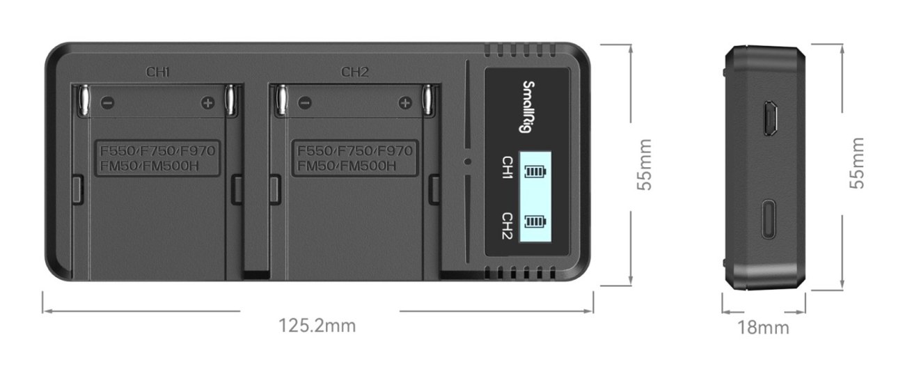 Polnilec baterij Sony NP-F970 za fotoaparate in videokamere