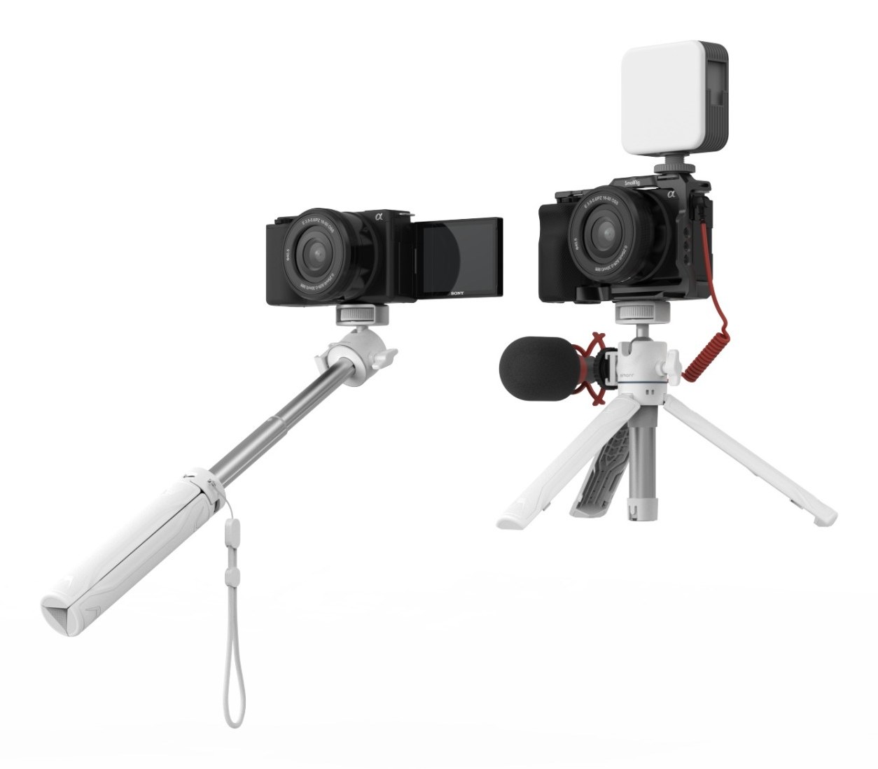 VT-15 White Vlog stativ 3825B