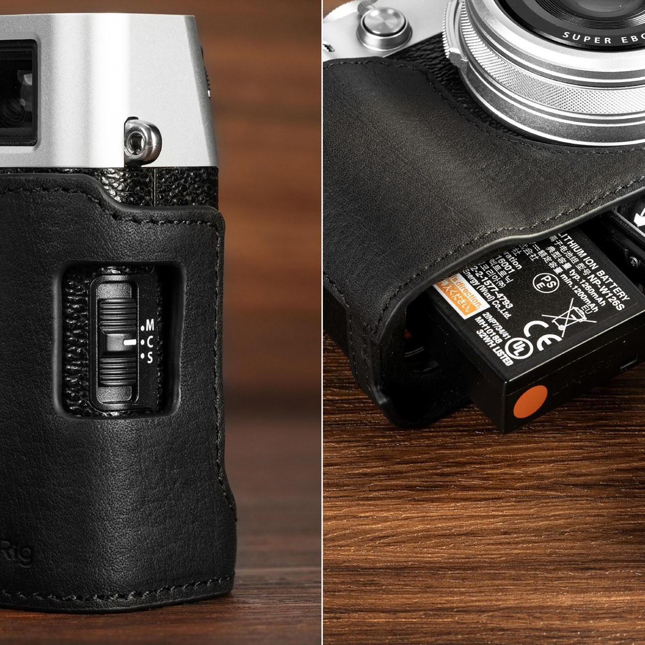 Leather Half Case Kit for FUJIFILM X100VI (Black)