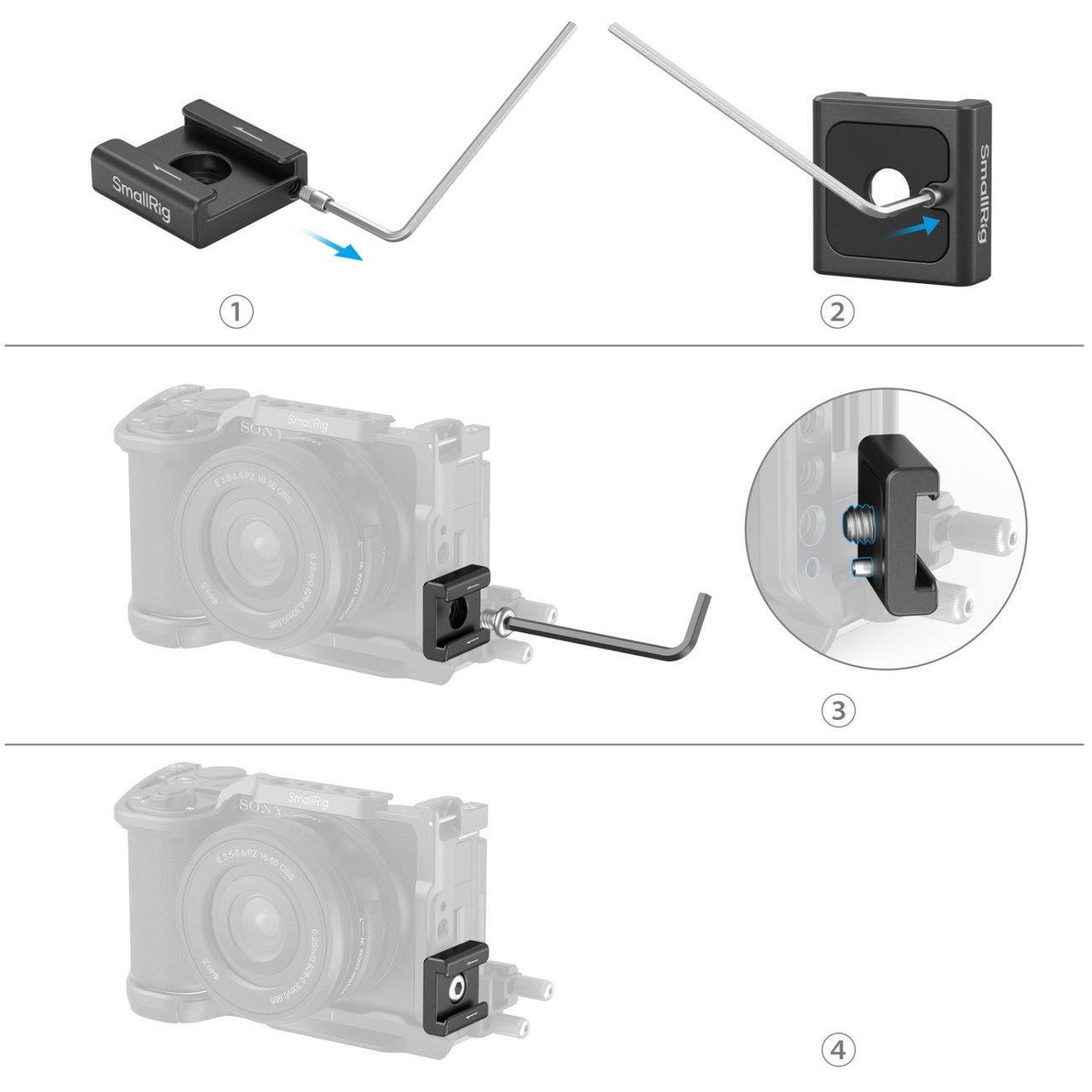 Anti-Twist Cold Shoe Mount Support (2pcs)