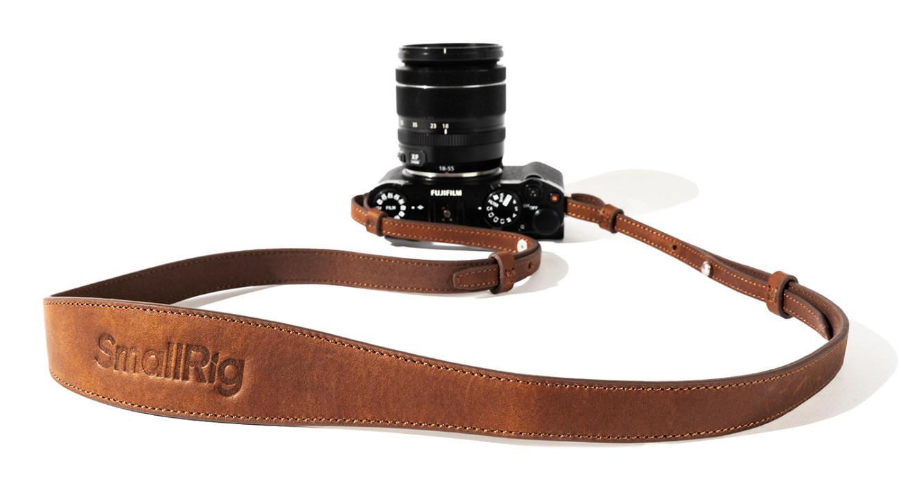 Universal Leather Camera Shoulder Strap Brown
