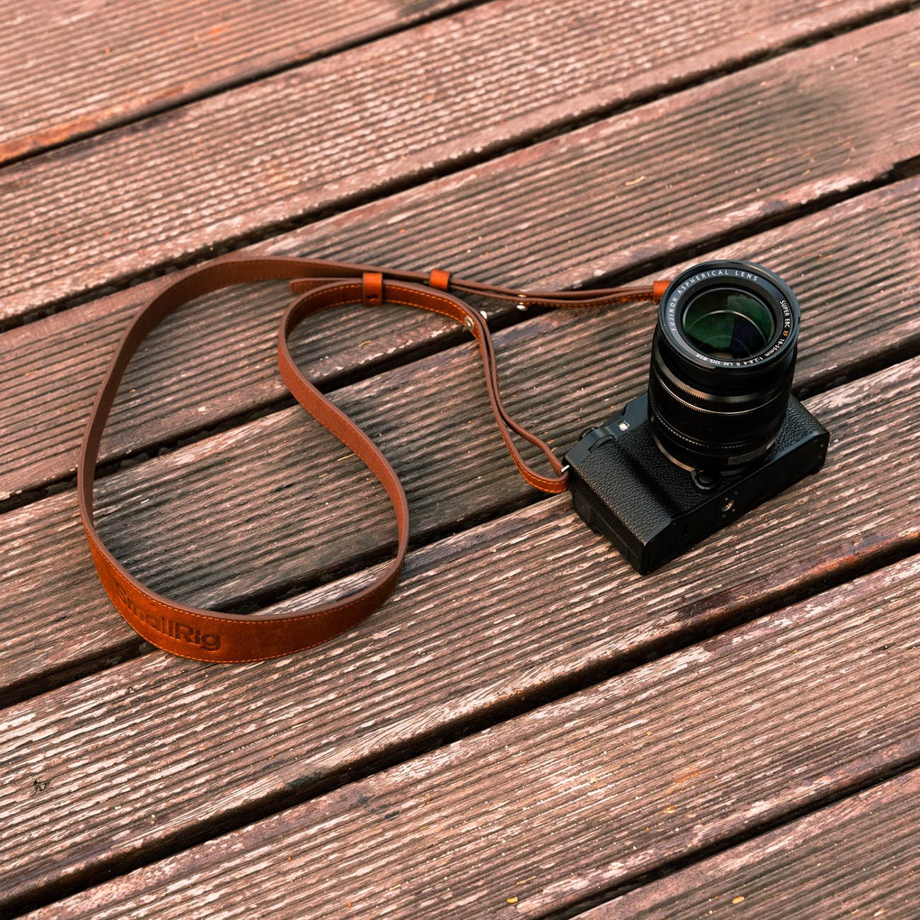 Universal Leather Camera Shoulder Strap Brown