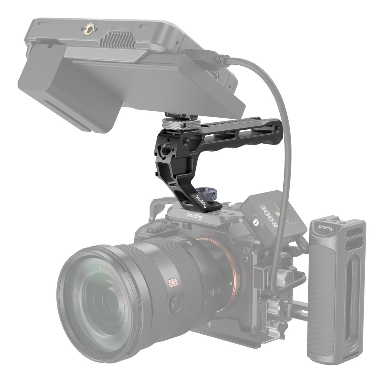Top Handle with Monitor Support Kit (Compatible with Cold Shoe)