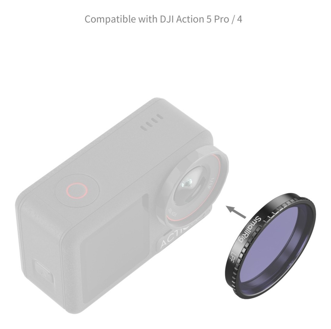 Attachable Light Pollution Reduction Filter for DJI Osmo Action 5 Pro / 4
