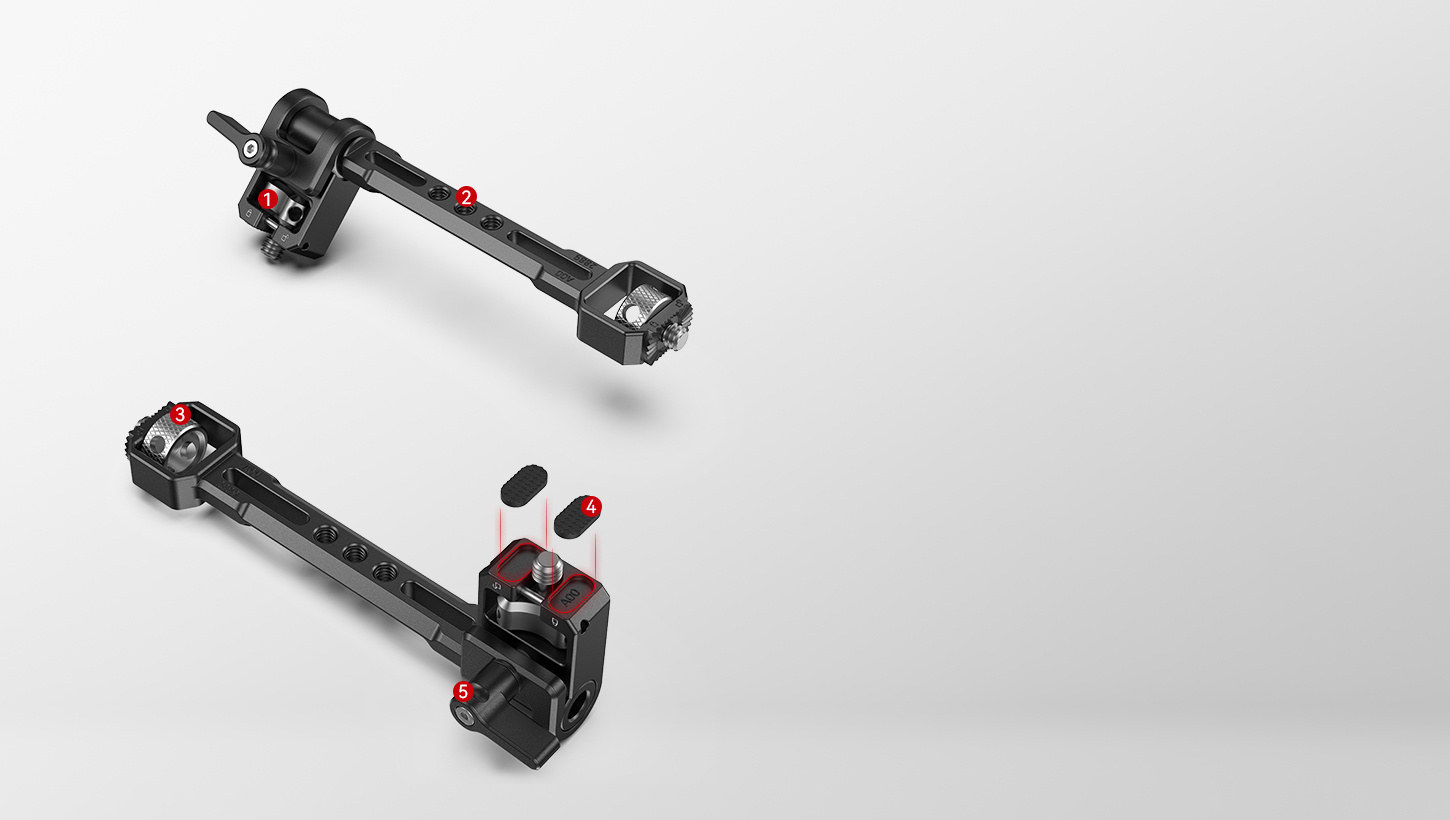 Nastavljiv nosilec monitorja za izbrane stabilizatorje DJI, ZHIYUN in MOZA