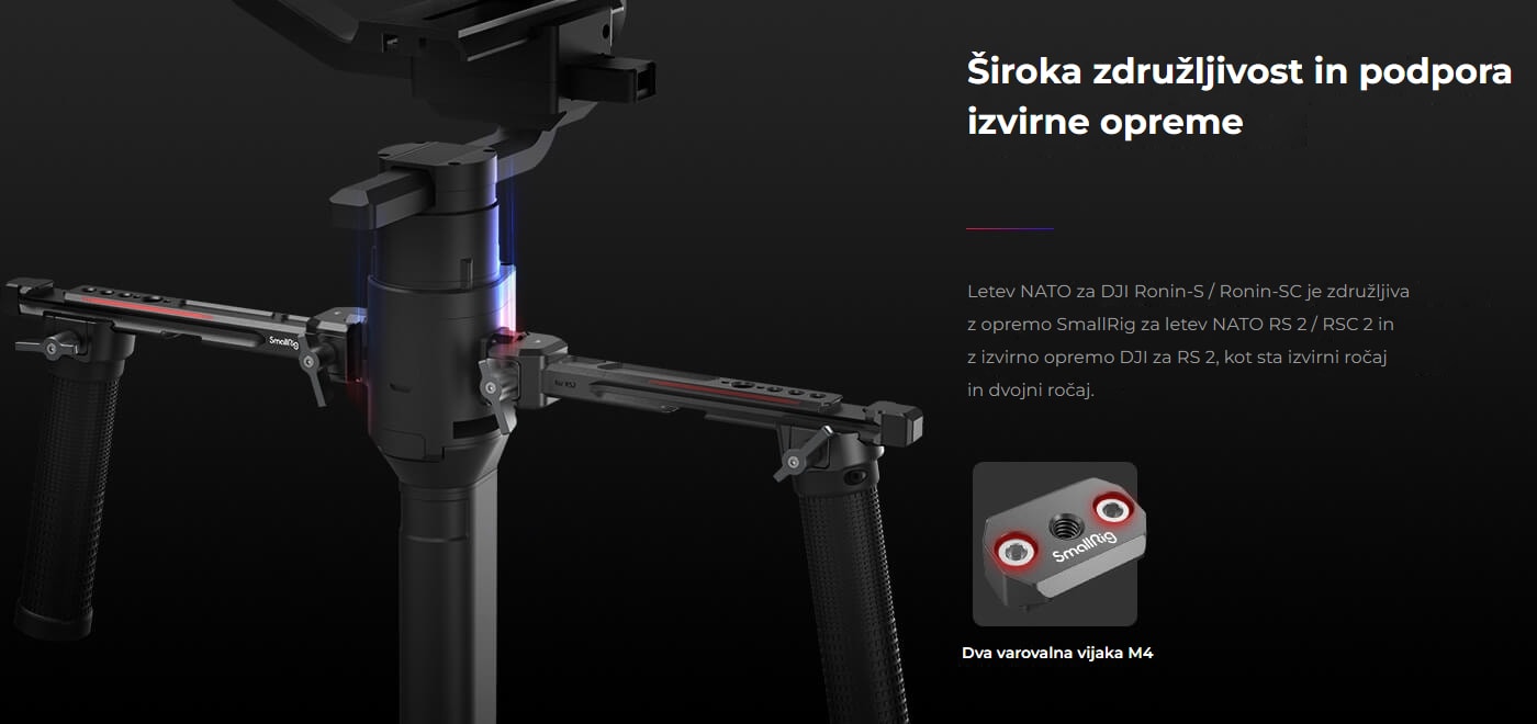 SmallRig NATO Rail for DJI Ronin S / SC 3032