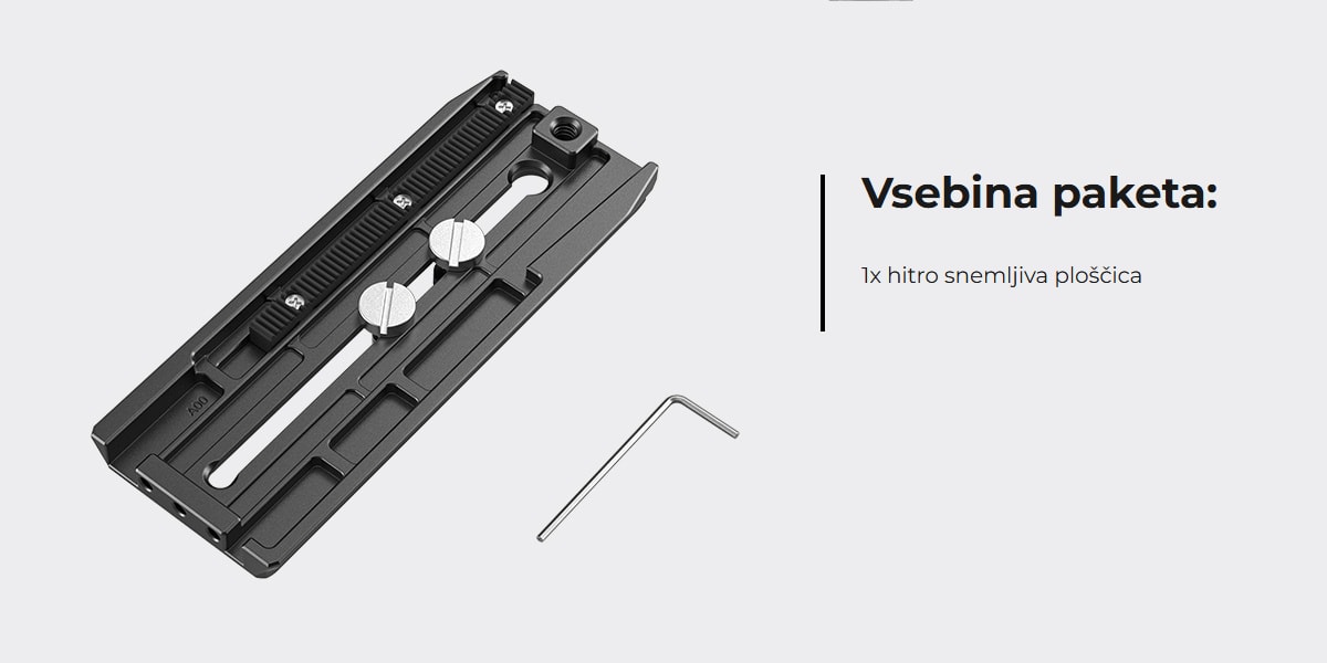 SmallRig Quick Release Plate pro DJI RS 2 / RSC 2 / Ronin-S 3158B