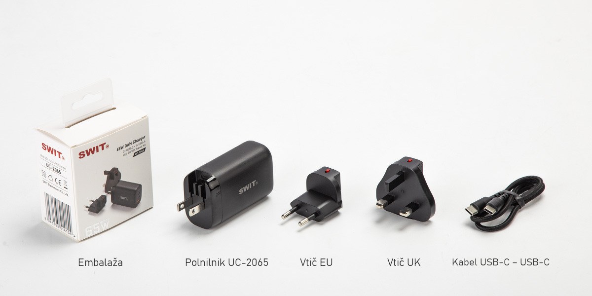 SWIT UC-2065 polnilnik USB-C 65 W