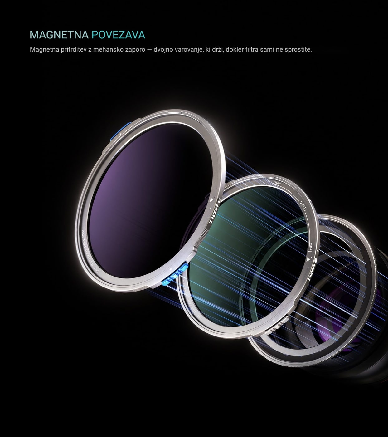 Magnetna povezava z mehansko zaporo