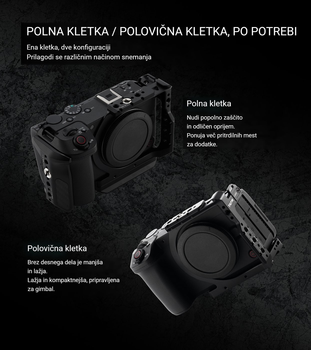 Polovična kletka, ki se da dograditi