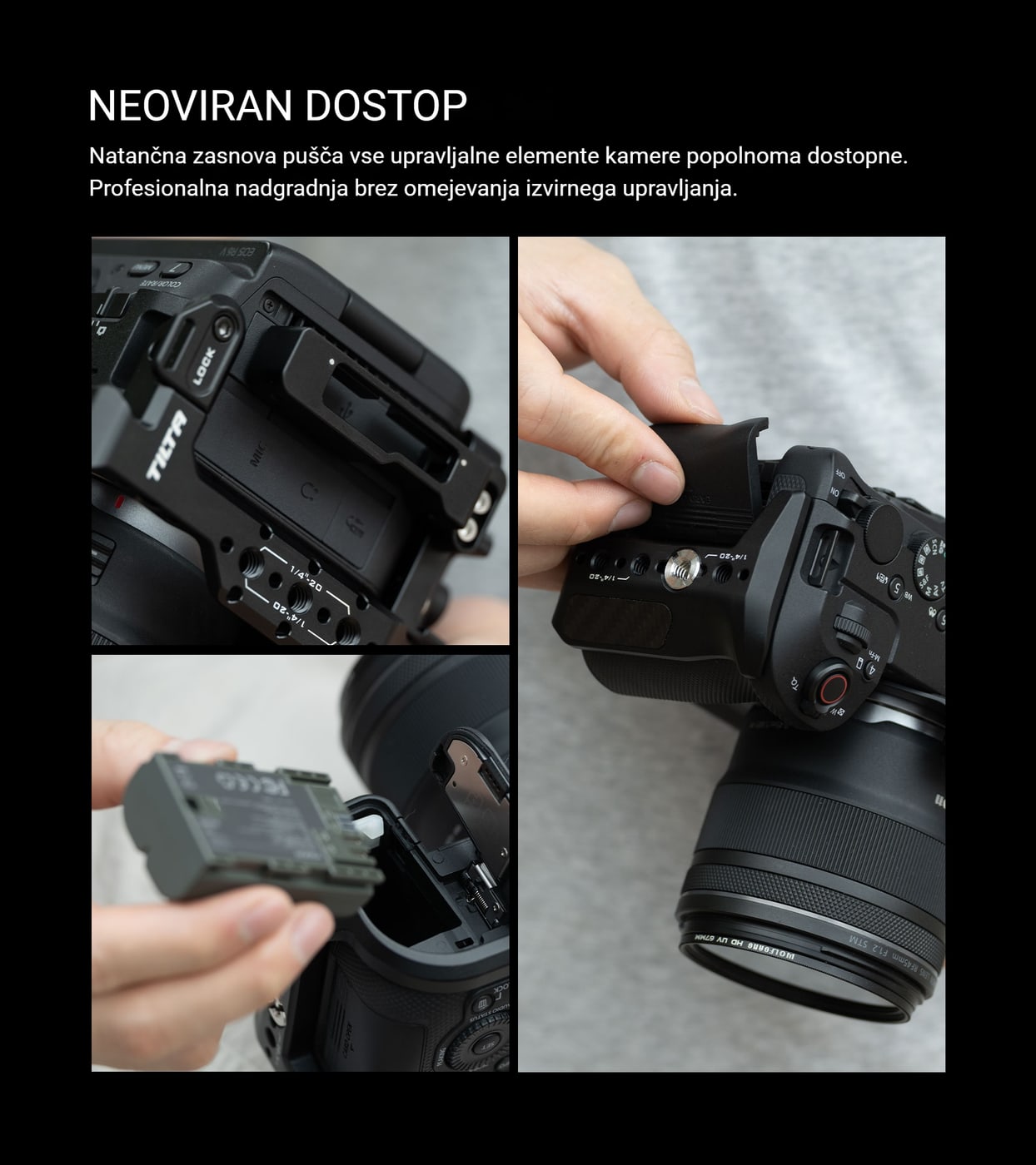 Neoviran dostop do upravljanja in priključkov