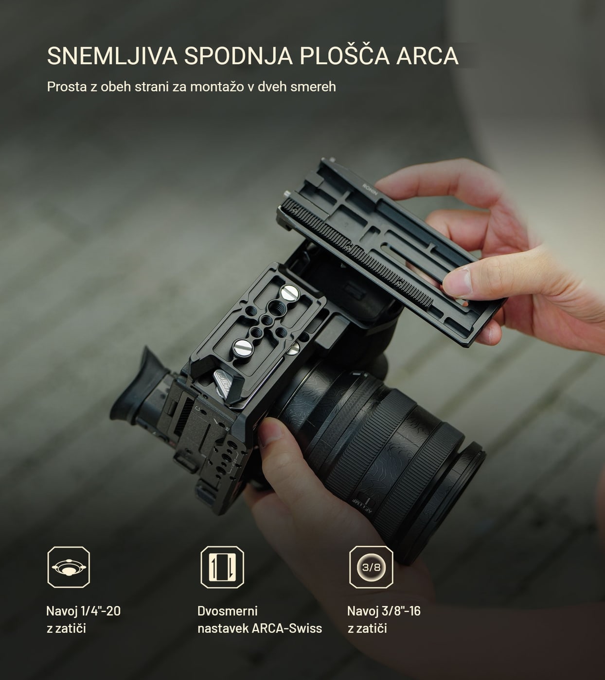 Snemljiva spodnja plošča ARCA