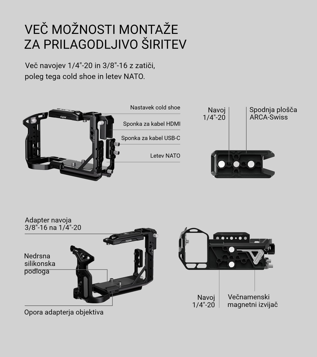 Montažne točke za razširitev