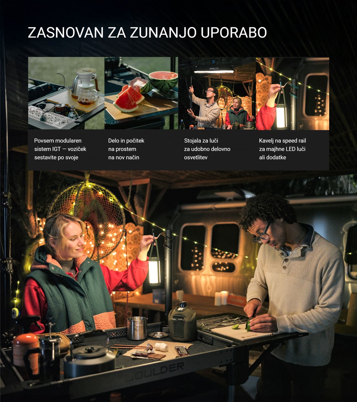 Zunaj, na kampiranju in odpravi