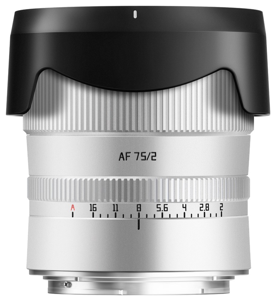TTArtisan AF 75mm F2 – Kovinsko ohišje in senčnik objektiva