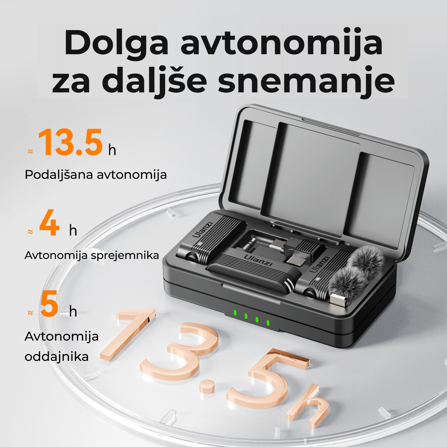 Ulanzi A100 – Až 13,5 hodiny záznamu