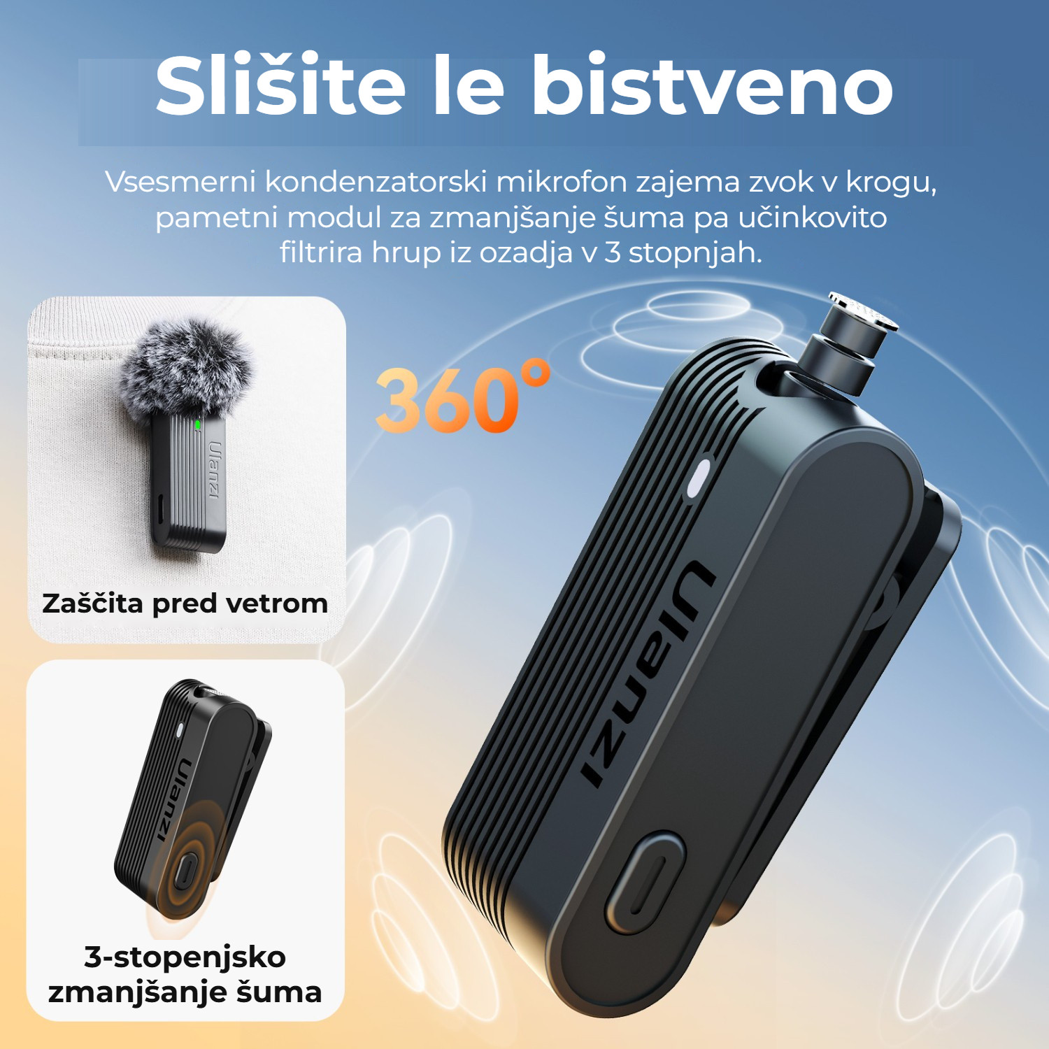 Ulanzi A100 – Slyšíte jen to podstatné