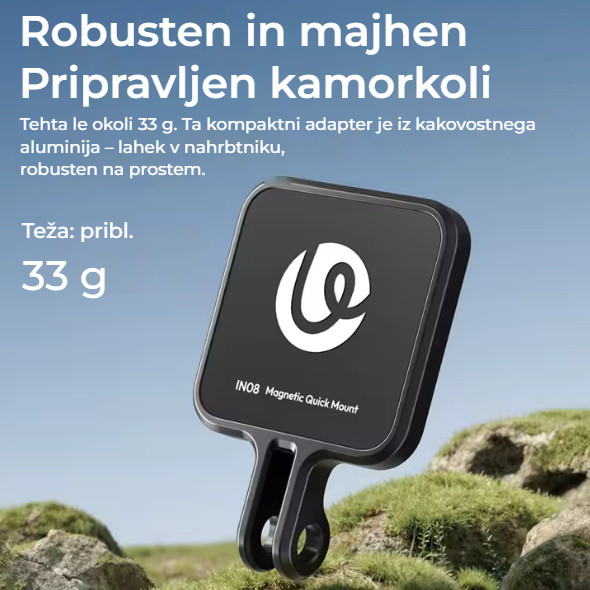 Ulanzi IN08 Magnetic Adapter for GO Ultra – Lehký a odolný materiál