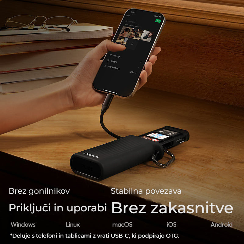 Ulanzi CR2 All-in-One Card Case (Black) – Bez ovladačů, bez zpoždění
