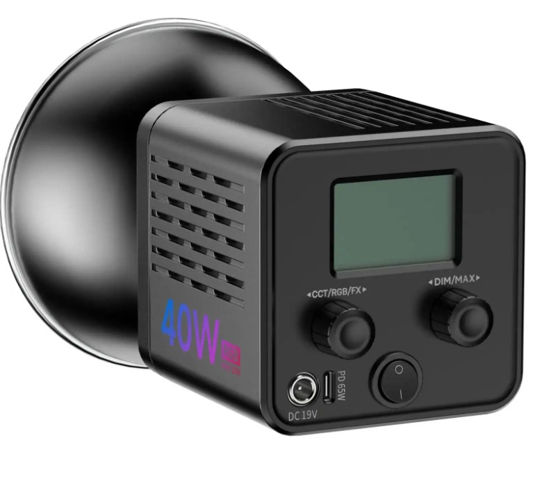 Ulanzi L024 40W RGB – Ovládání na zadní straně