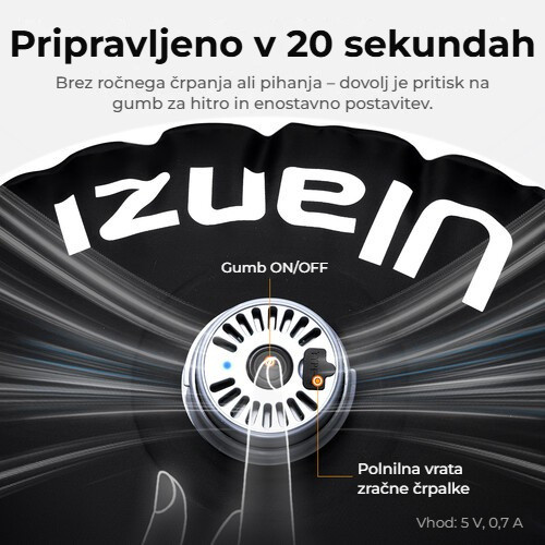 Ulanzi AL120 nafukovací LED světlo – Svítí zhruba za 20 sekund
