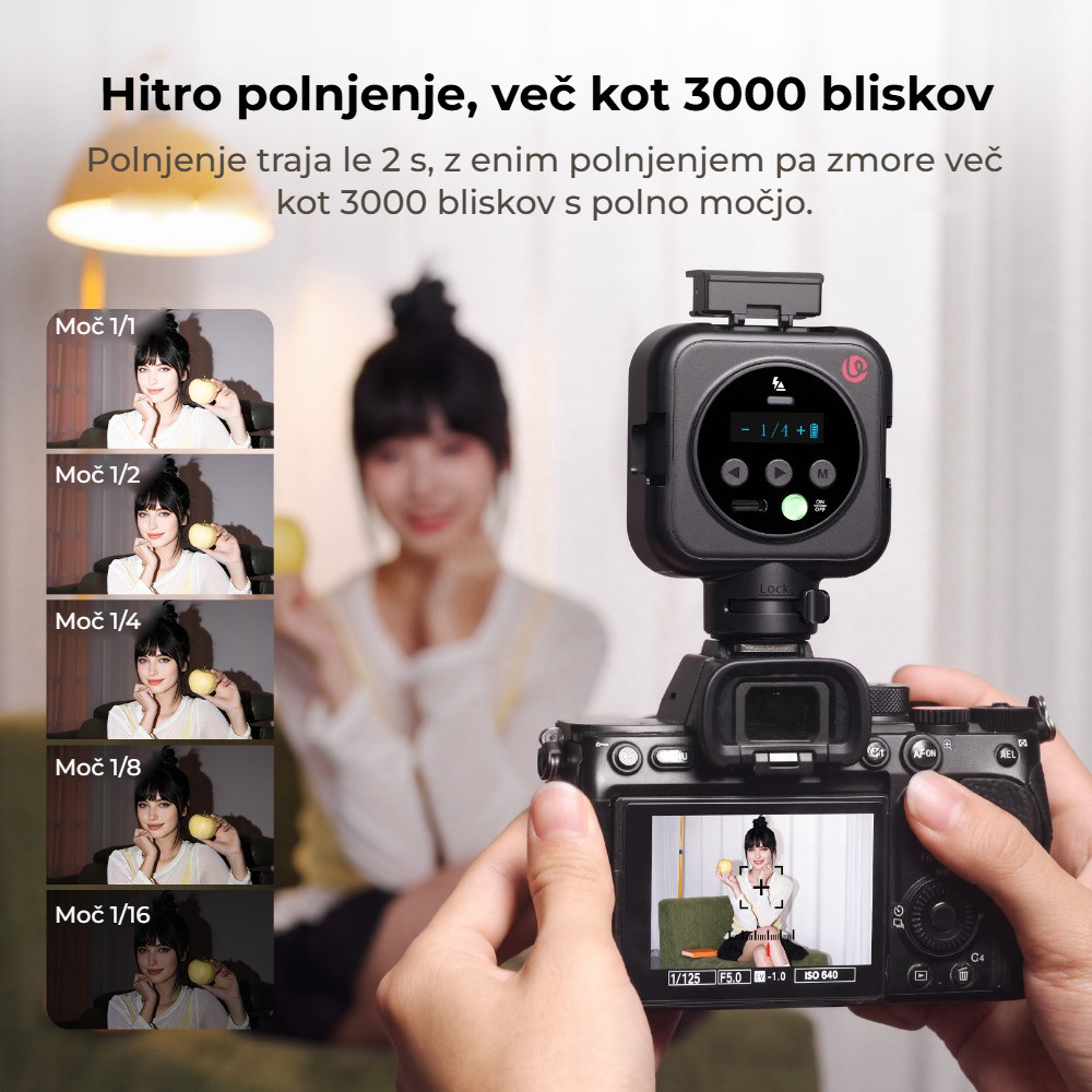 Ulanzi F8 – Rychlé dobití a přes 3 000 záblesků