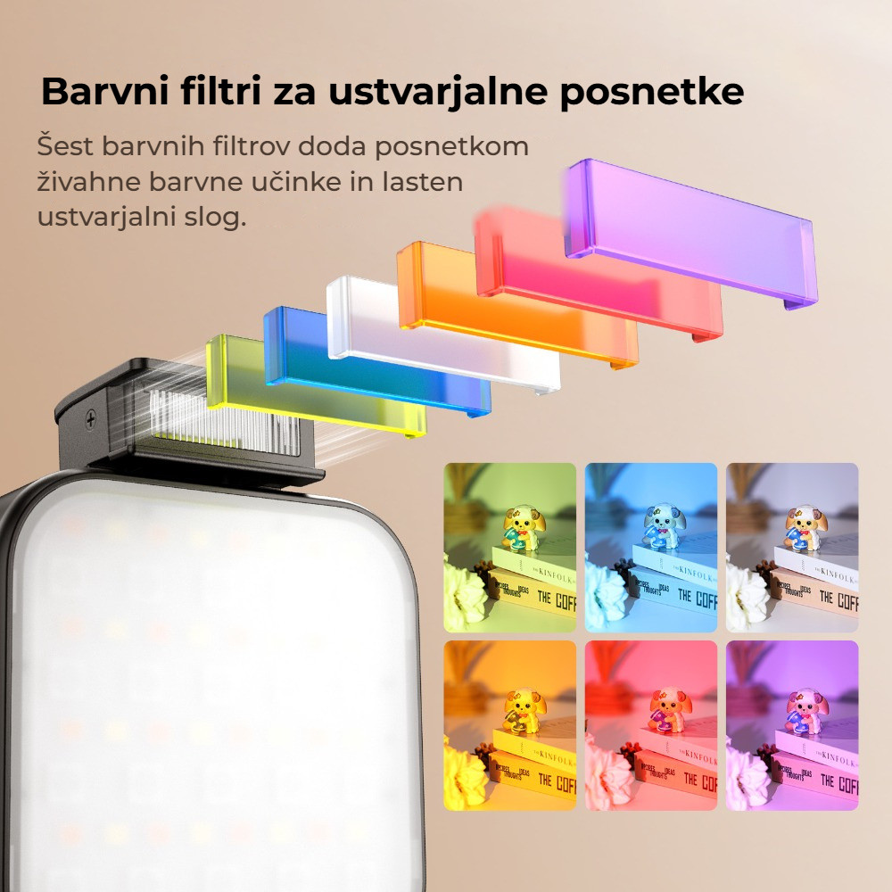 Ulanzi F8 – Šest barevných filtrů