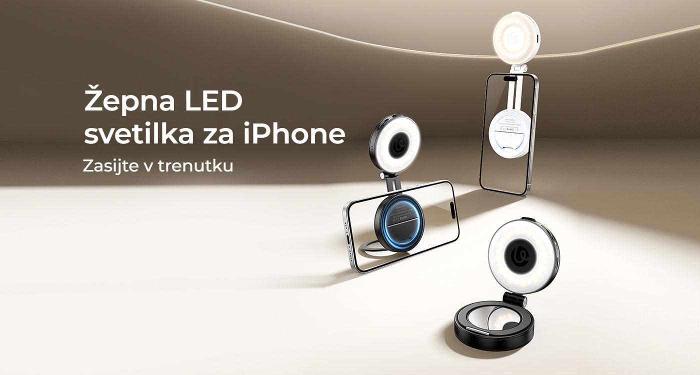 Ulanzi LM23 V2 magnetické světlo na telefon, bílé