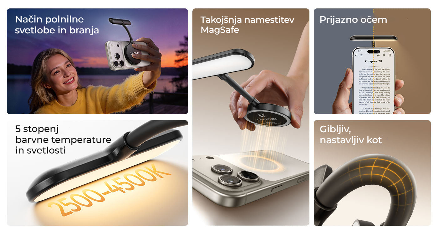 Ulanzi M10 magnetické světlo na telefon – Vše podstatné na jednom místě
