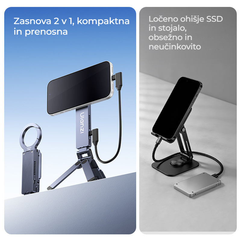 Ulanzi MA58 MagLock SSD box s držákem – 2 v 1 místo dvou přístrojů