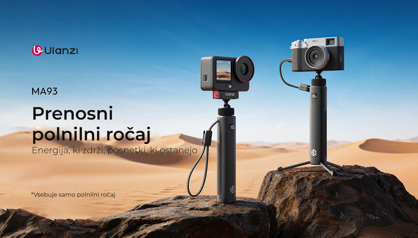 Ulanzi MA93 nabíjecí rukojeť 10 000 mAh se stativem