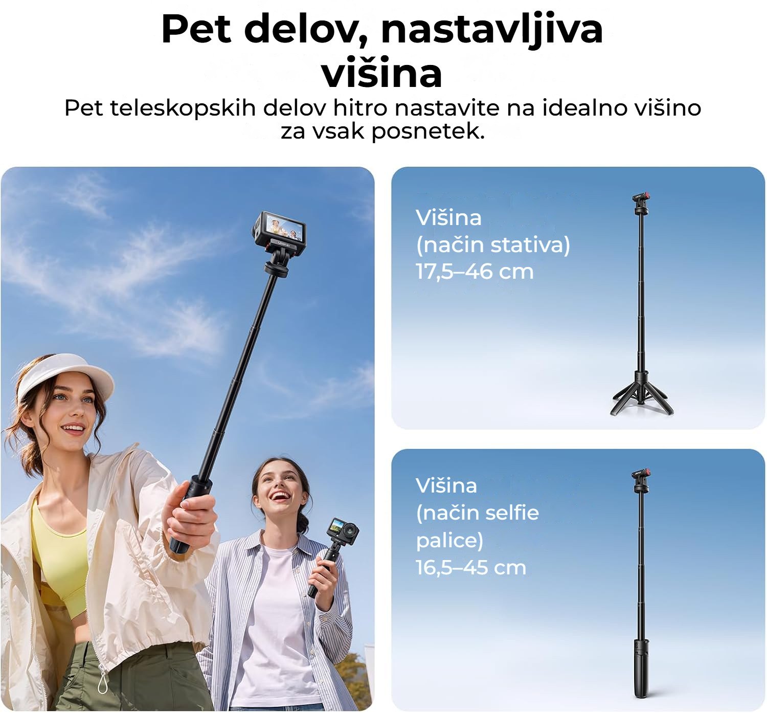 Ulanzi MT18 Action 6 – Pětidílný sloupek