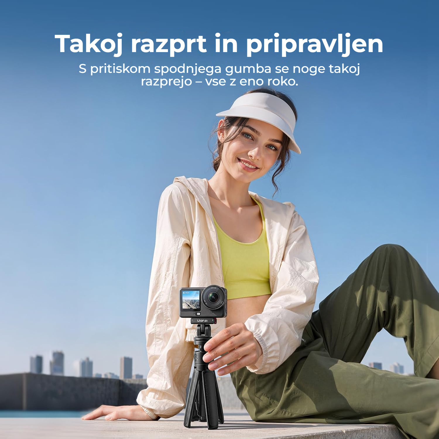 Ulanzi MT18 Action 6 – Rozložení jedním stiskem