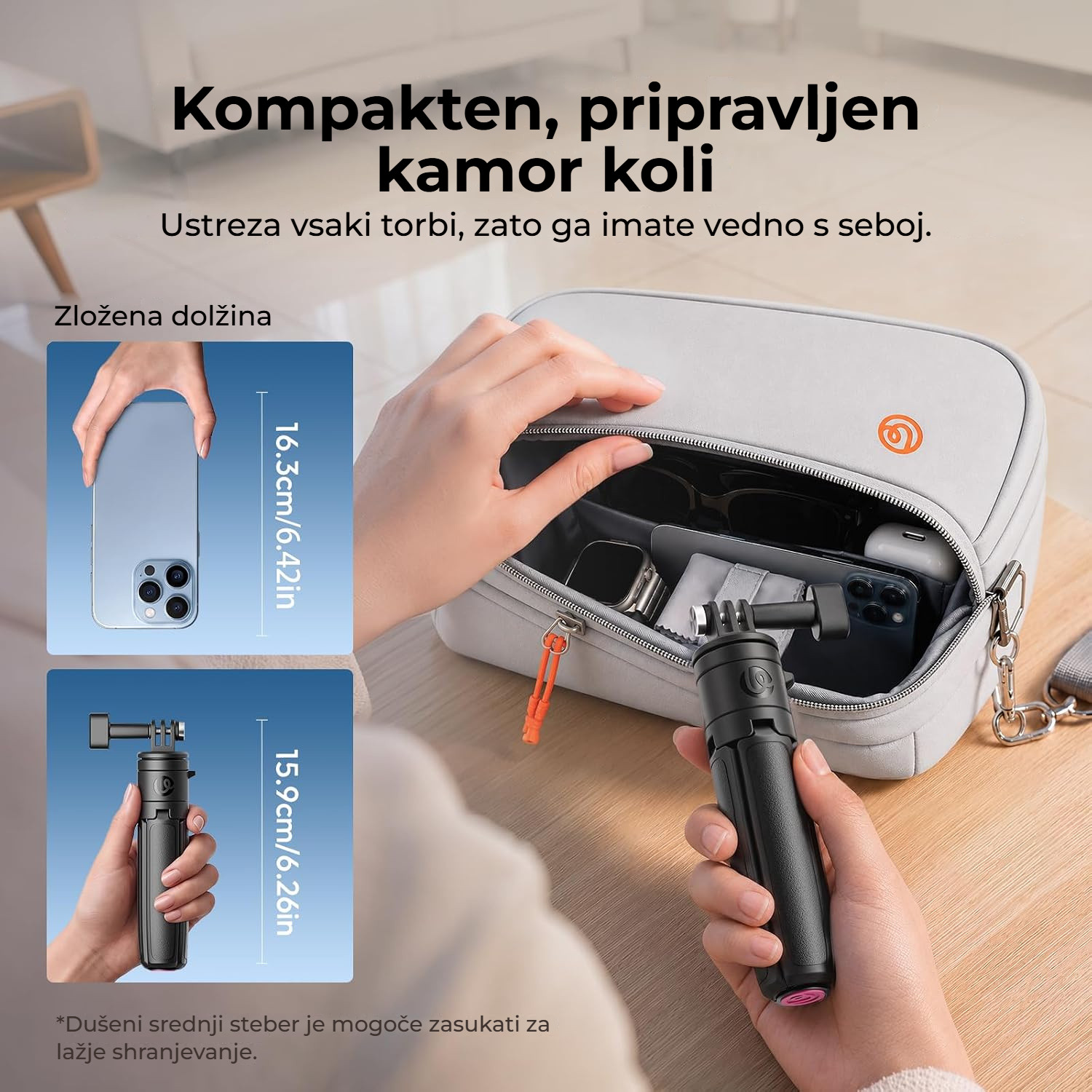 Ulanzi MT18 action cam – Kompaktní do kapsy