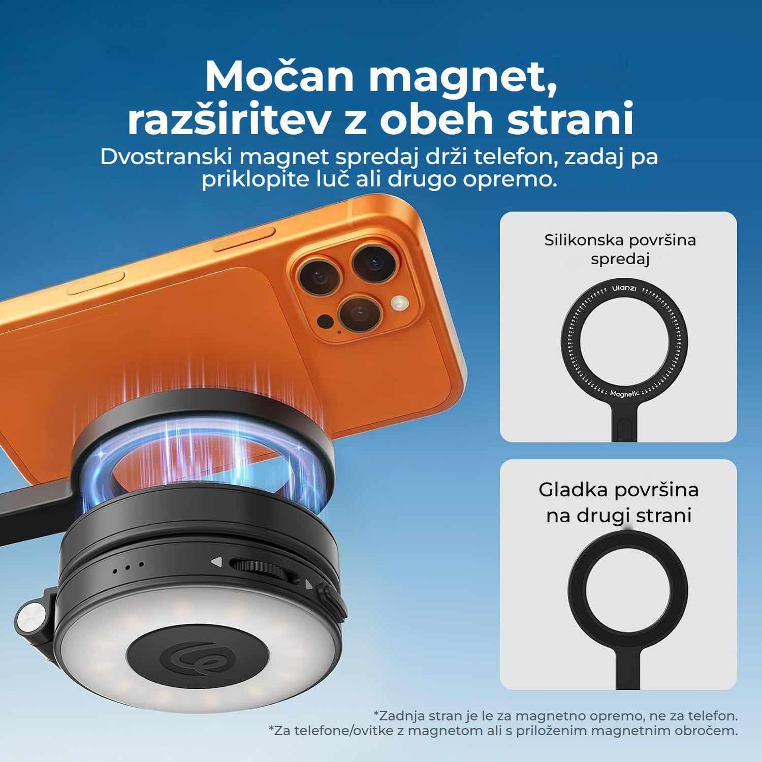 Ulanzi MT18 MagSafe – Oboustranný magnetický držák