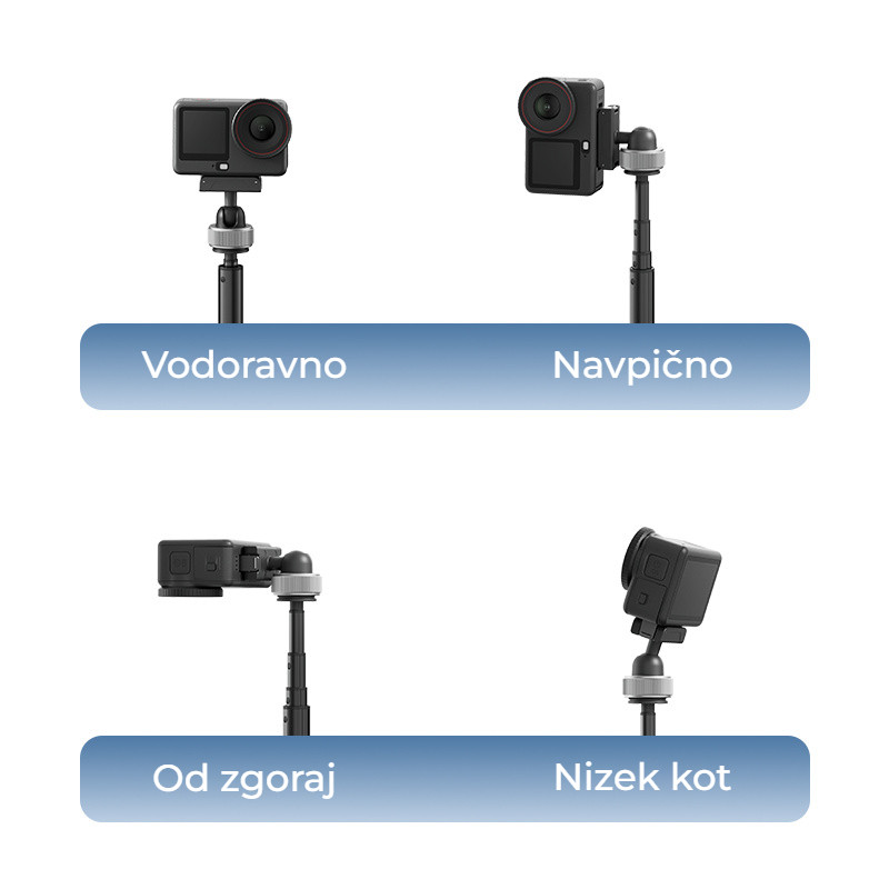 Ulanzi MT95 pro DJI Action 5 – Na šířku, na výšku i z nadhledu