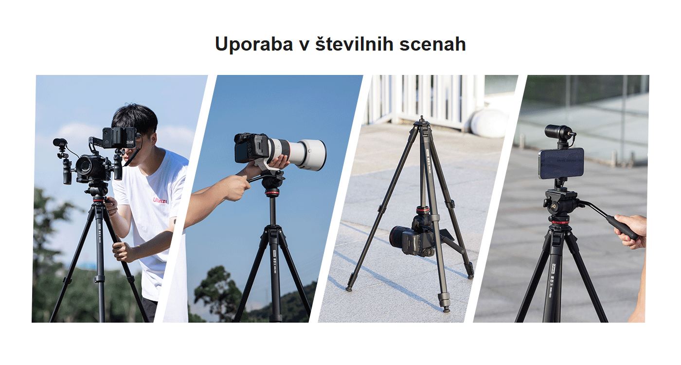 Ulanzi Ombra Video cestovní stativ – Využití v mnoha scénách