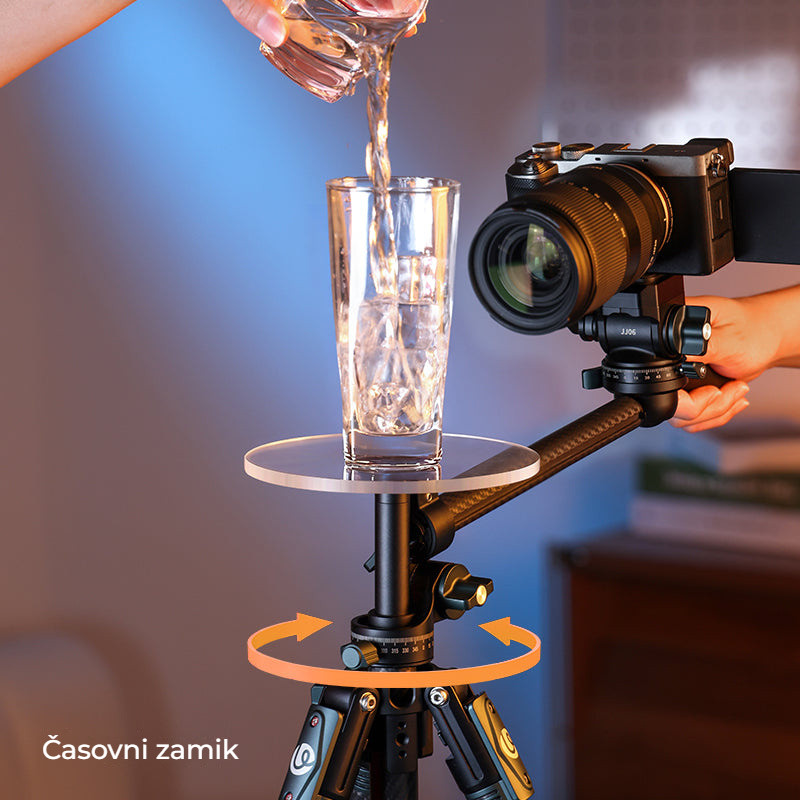 Ulanzi QT05 Xiaojiu rotační podložka pro středový sloup – Time-lapse s rotací