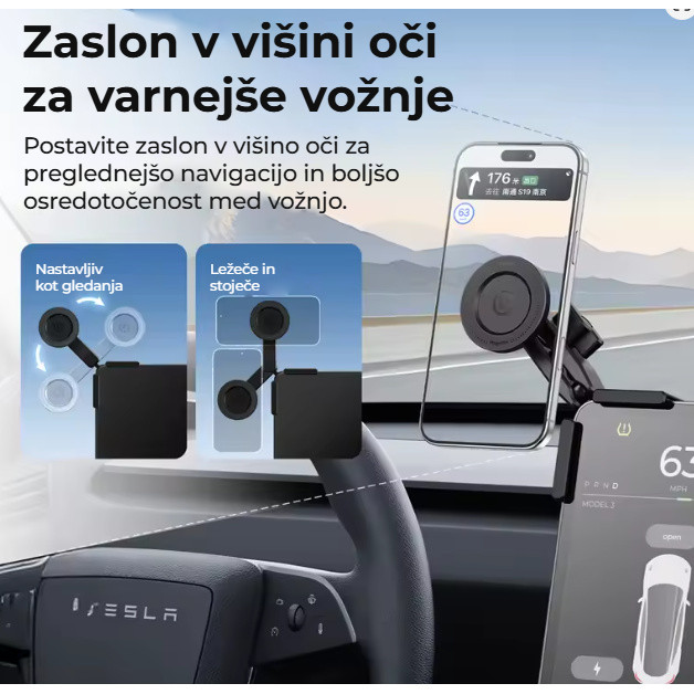 Ulanzi SK28 magnetický držák pro Tesla – Displej v úrovni očí