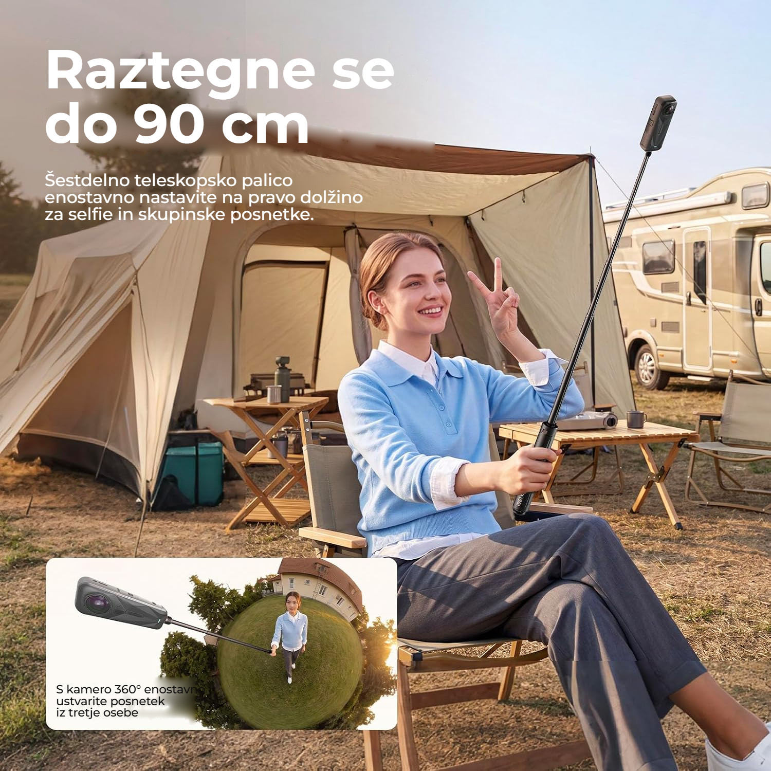 Ulanzi TT92 – Prodloužení až na 90 cm