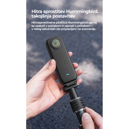 Ulanzi VL03 neviditelná selfie tyč na motorku – Rychloupínání Hummingbird