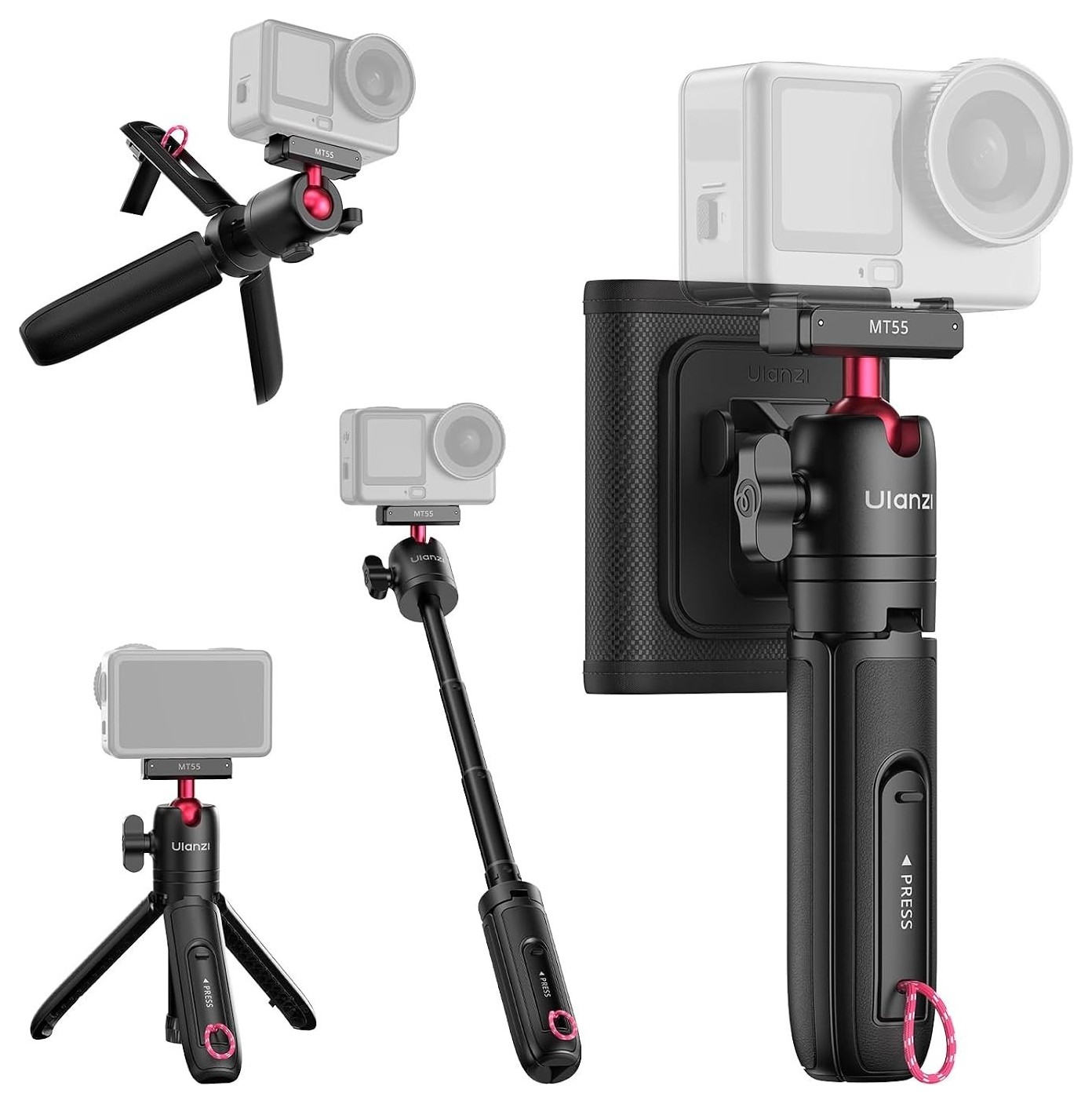 Ulanzi MT55 SnapGo ministativ a selfie tyč