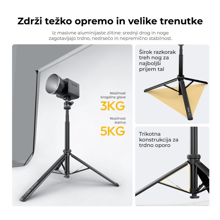 Ulanzi MT93 Uka – Pevný hliník, nosnost 5 kg