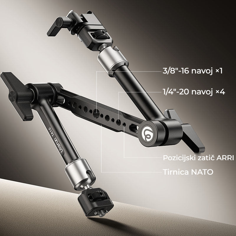 Ulanzi TA10 3-Section Magic Articulating Arm – NATO, ARRI a standardní závity