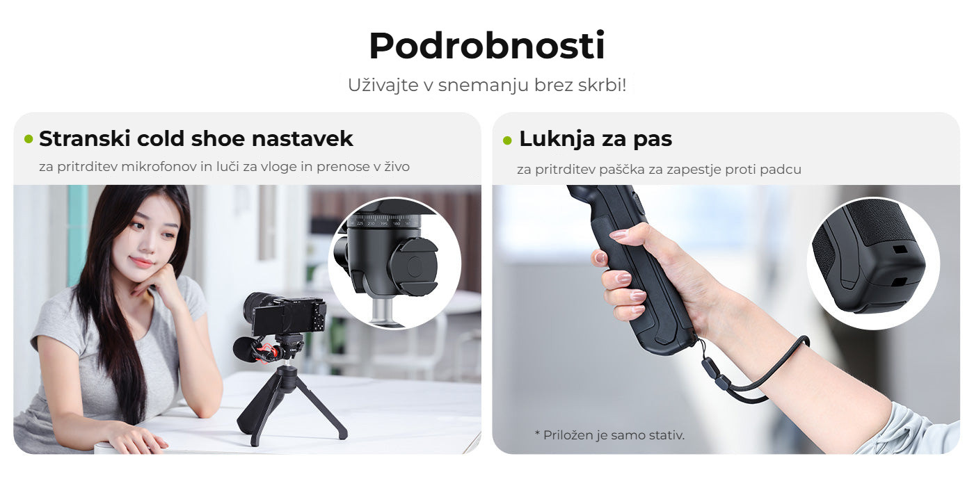 Ulanzi TT38 ClickOpen Tabletop Tripod – Detaily