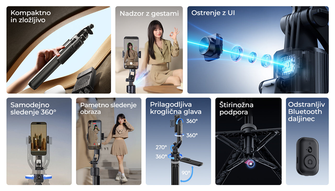 Ulanzi TT23 selfie tyč a stativ s automatickým sledováním – Vše podstatné na jednom místě