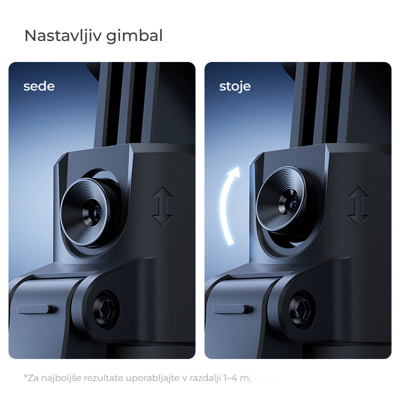 Ulanzi TT23 selfie tyč a stativ s automatickým sledováním – Gimbal pro sed i stoj