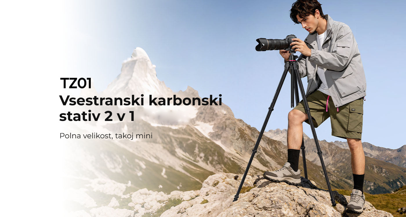 Ulanzi TZ01 Versatile 2-in-1 Carbon Fiber Tripod