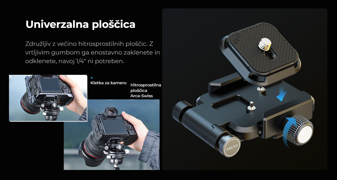 Ulanzi UKA08 Uka Camera Foldable L-Bracket – Univerzální deska